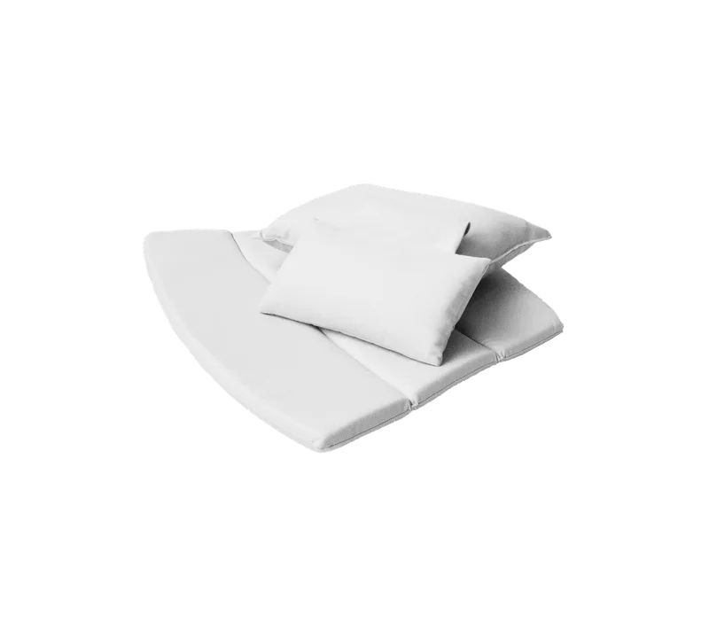 Breeze highback chair, Cushion set de Cane-line en White, Natté – photo du produit