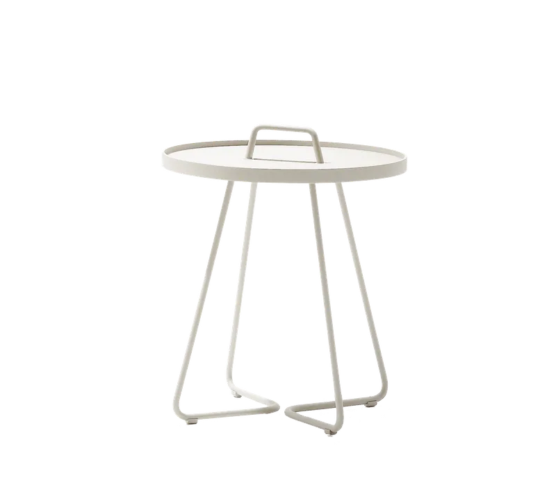 On-the-move side table, large by Cane-line in Sand, Aluminium – product photo