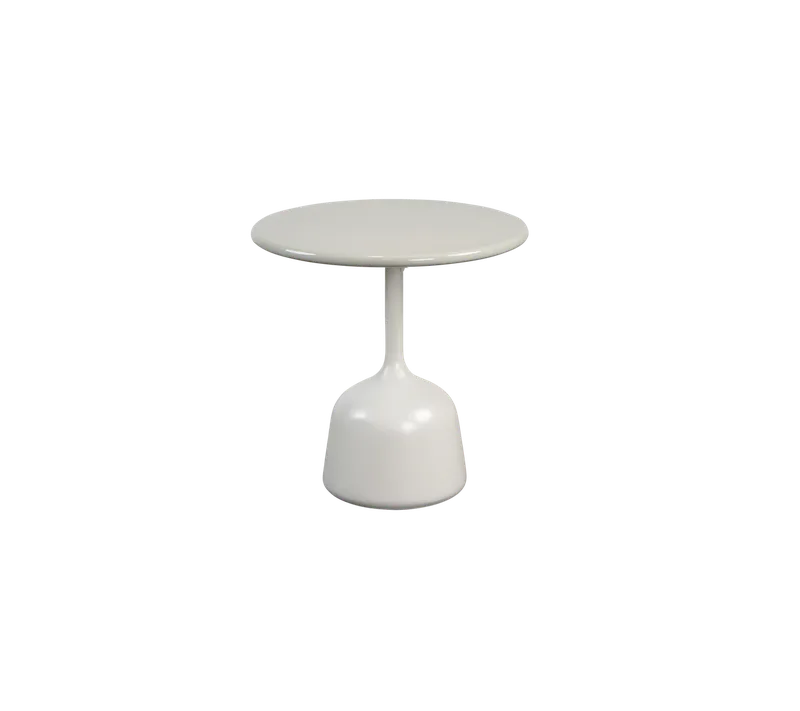 Glaze coffee table, small by Cane-line in Sand, semi glossy aluminium, Sand, lava stone glazed – product photo