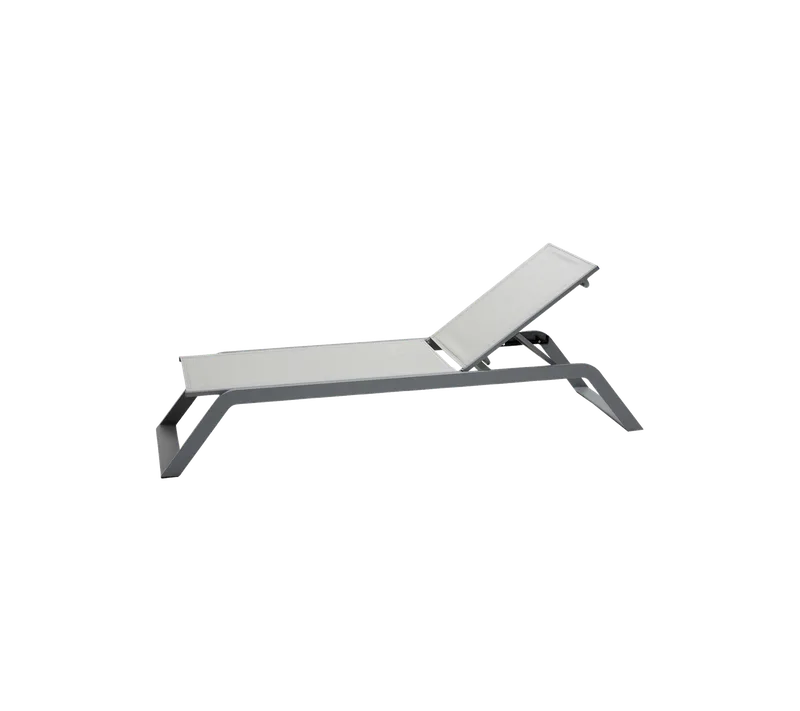 Siesta sunbed de Cane-line en Light grey, aluminium, Aucun – photo du produit 2 sur 2