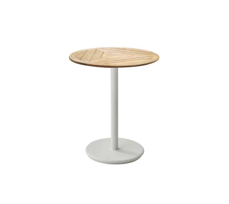 Go café table dia. 60 cm by Cane-line in Sand, Aluminium, Teak, geometric 60 cm – product photo 2 of 2