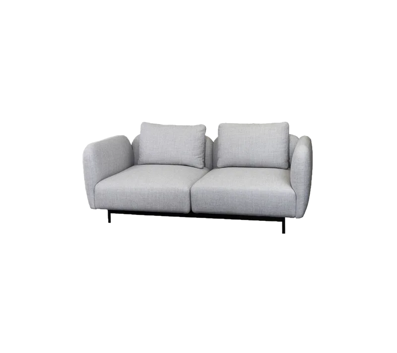 Aura 2-seater sofa by Cane-line in Light grey, Essence – product photo