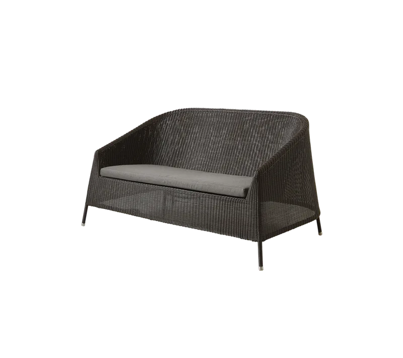 Kingston 2-seater sofa, Seat cushion by Cane-line in Blue, Link w/QuickDry & Airflow – product photo 1 of 2