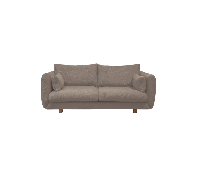 Bloom 2-seater sofa w/teak legs by Cane-line in Brown, Prosecco – product photo