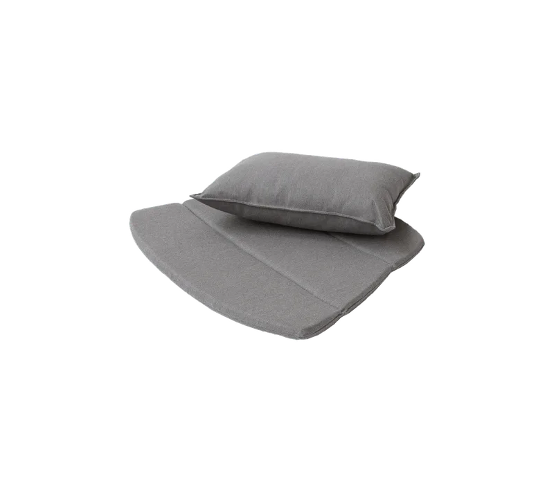 Breeze lounge chair, Cushion set von Cane-line in Taupe, Natté – Produktfoto
