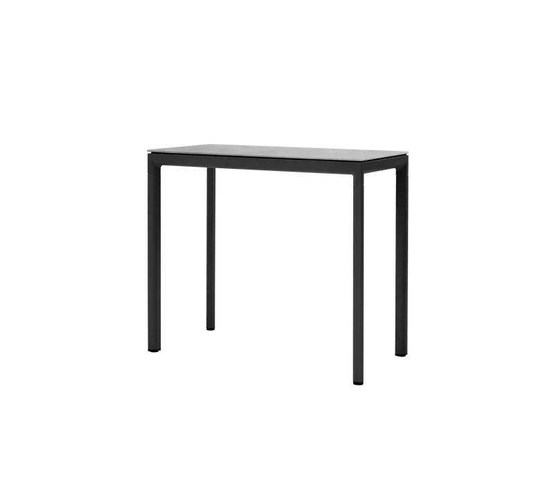 Drop bar table, 150x75 cm von Cane-line in Lava grey, aluminium, Fossil grey, ceramic – Produktfoto