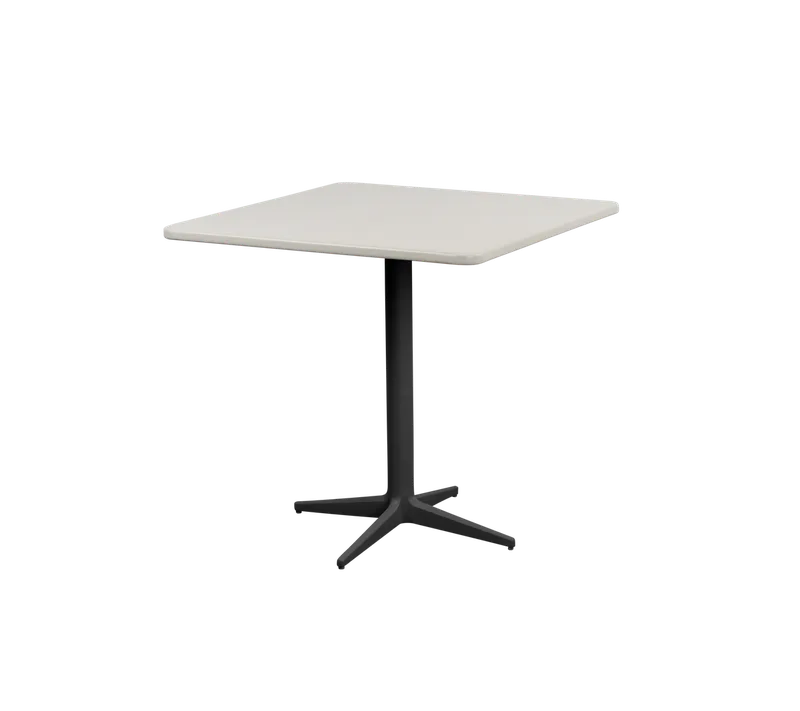 Drop café table 75x75 cm de Cane-line en Lava grey, aluminium, Sand, Aluminium – photo du produit