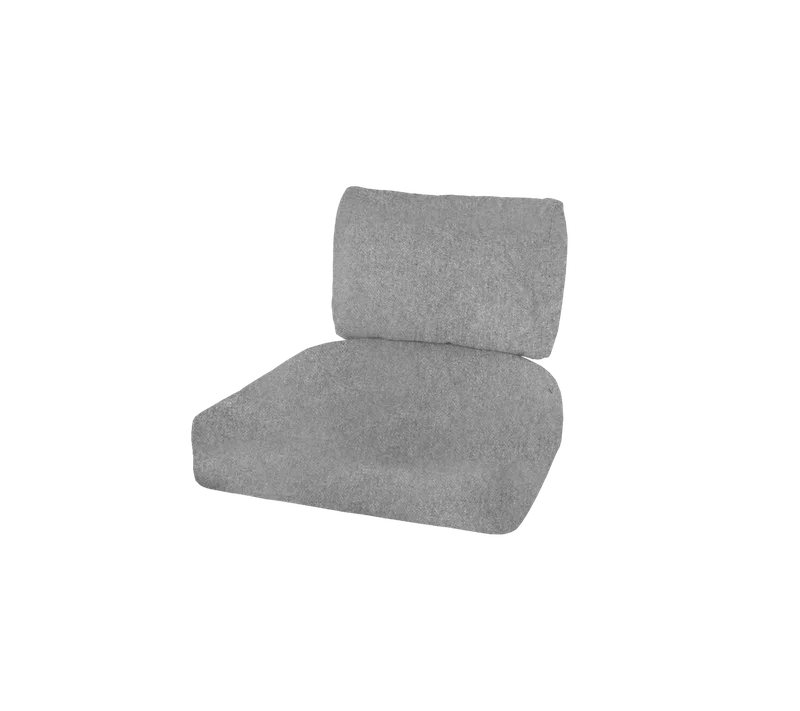 Nest lounge chair, Cushion set de Cane-line en Light grey, Zen – photo du produit 2 sur 2