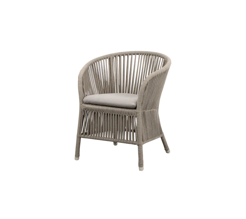 Derby chair by Cane-line in Taupe, string open Soft Rope, Taupe, Natté, None – product photo