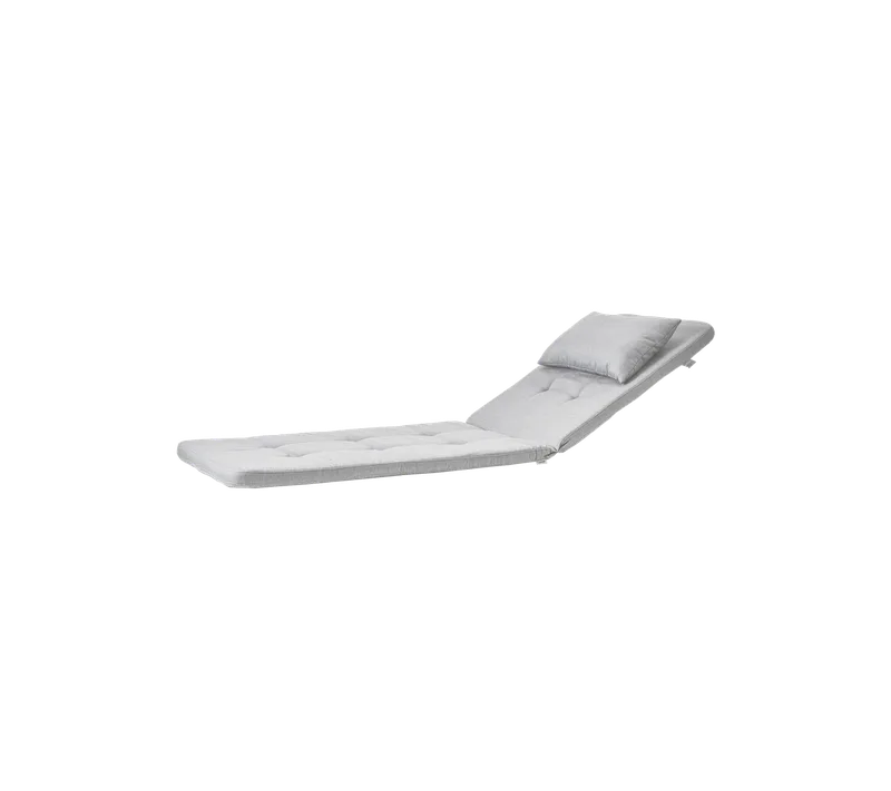 Presley sunbed, Cushion by Cane-line in Light grey, Natté w/QuickDry & Airflow – product photo 2 of 2