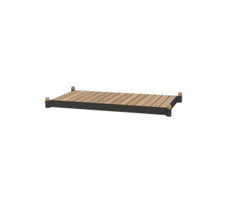 Sticks planter bench by Cane-line in Teak w/lava grey aluminium – product photo 2 of 2