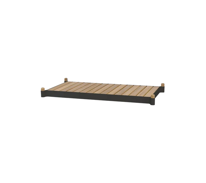 Sticks planter bench by Cane-line in Teak w/lava grey aluminium – product photo 2 of 2