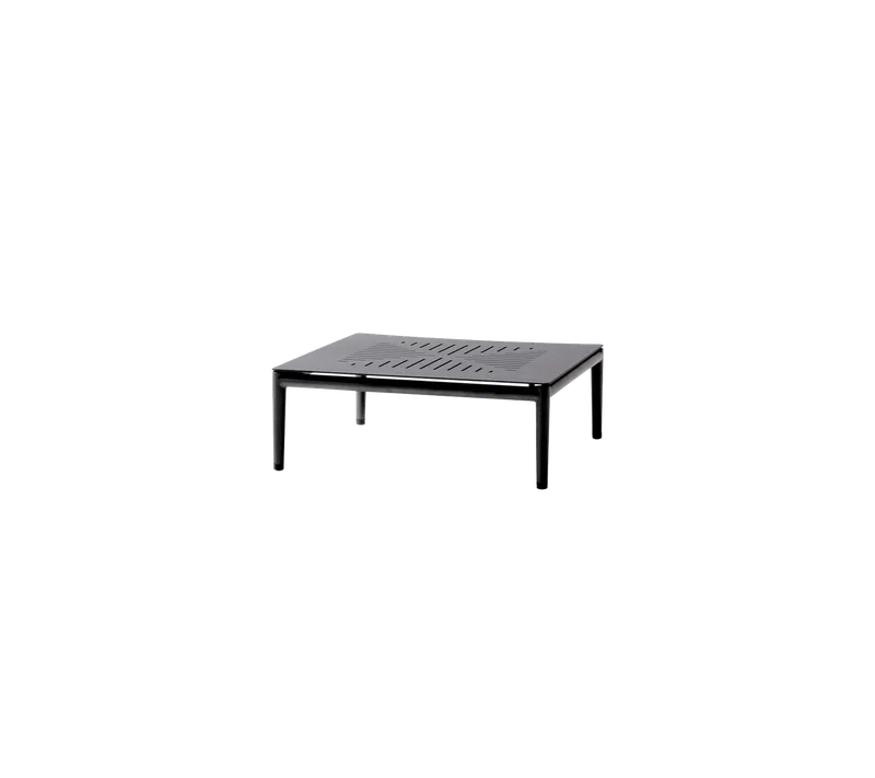 Conic coffee table von Cane-line in Lava grey, aluminium – Produktfoto
