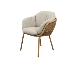 Stay chair, Cushion set van Cane-line in Umber brown, Rise w/QuickDry & Airflow – productfoto 1 van 2