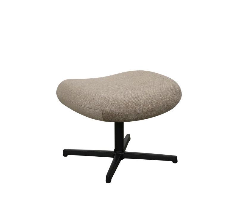 Pace footstool van Cane-line in Light brown, Essence, Black, aluminium – productfoto 2 van 2