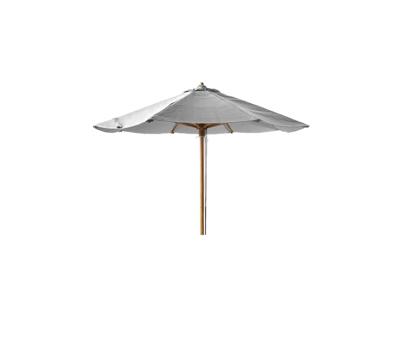 Classic parasol w/pulley system low for Peacock daybed by Cane-line in Teak/100% solution dyed polyester 280g/m2 – product photo