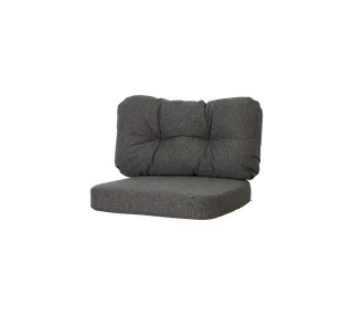 Ocean large lounge chair, Cushion set by Cane-line in Dark grey, Wove w/QuickDry & Airflow – product photo 2 of 2