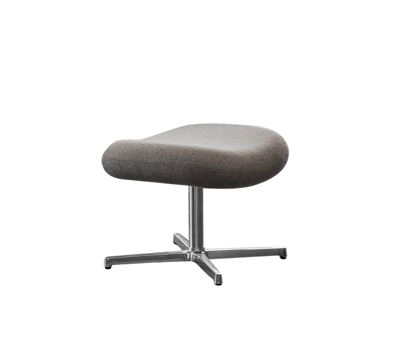 Pace footstool van Cane-line in Light grey, Ambience, Dark brown, mahogany – productfoto