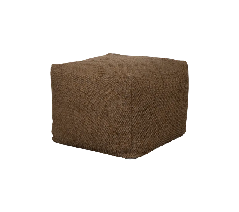 Divine footstool de Cane-line en Umber brown, Rise – 55x55x40 cm – photo du produit