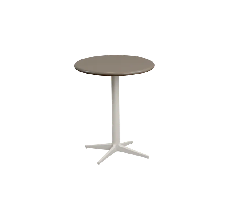 Drop café table dia. 45 cm van Cane-line in Sand, Aluminium, Taupe, semi glossy aluminium – productfoto 2 van 2