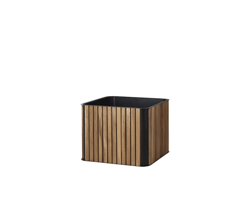 Combine planter von Cane-line in Teak w/lava grey aluminium – Produktfoto