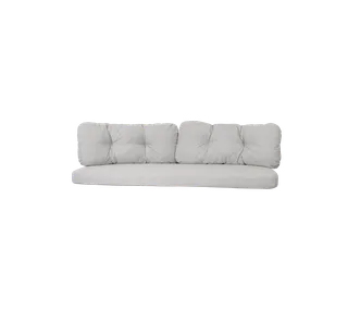 Ocean large 3-seater sofa, Cushion set by Cane-line in White grey, Link w/QuickDry & Airflow – product photo 2 of 2