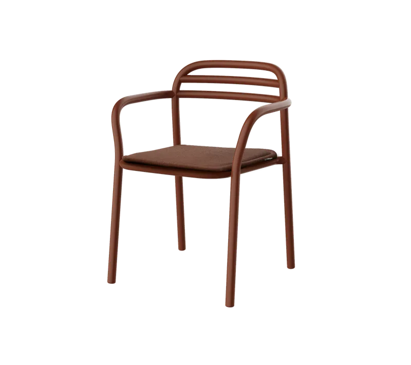 Bliss armchair de Cane-line en Desert red, aluminium, Desert red, Delight w/QuickDry & Airflow – photo du produit