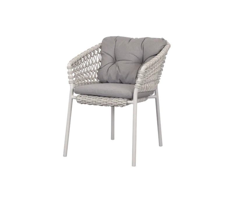 Ocean chair by Cane-line in Sand, round open Soft Rope, Taupe, Natté – product photo