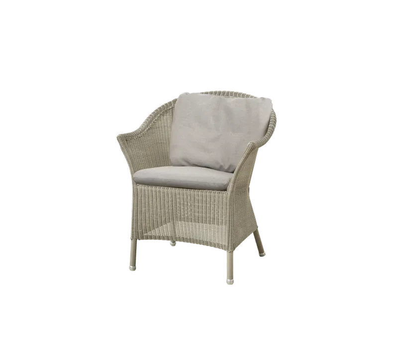 Lansing chair by Cane-line in Taupe, small round Weave, Sand, Natté, Sand, Natté – product photo