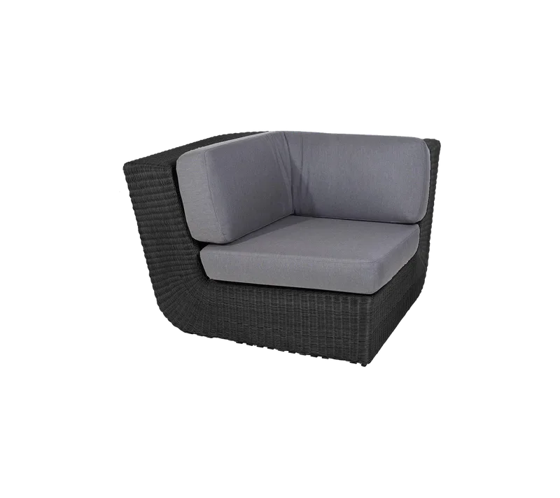 Savannah corner module, Cushion set by Cane-line in White, Natté w/QuickDry & Airflow – product photo 1 of 2