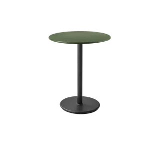 Go café table dia. 60 cm by Cane-line in Lava grey, aluminium, Dark green, aluminium – product photo 2 of 2