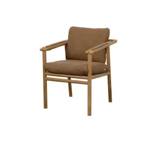 Sticks armchair, Cushion set van Cane-line in Turmeric yellow, Rise w/QuickDry & Airflow – productfoto 1 van 2