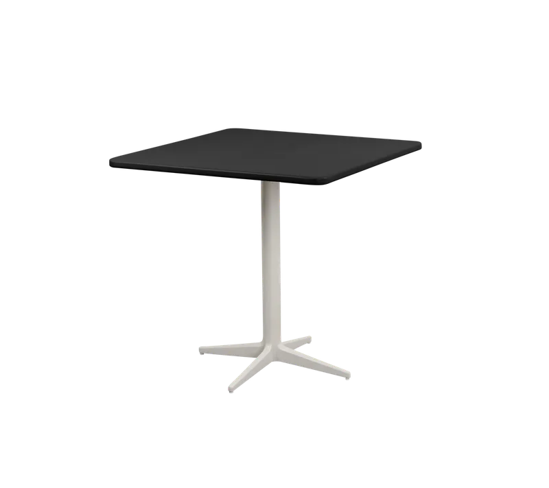 Drop café table 75x75 cm by Cane-line in Sand, Aluminium, Lava grey, aluminium – product photo