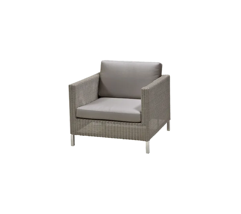 Connect lounge chair, Cushion set de Cane-line en Taupe, Natté w/QuickDry & Airflow – photo du produit 1 sur 2