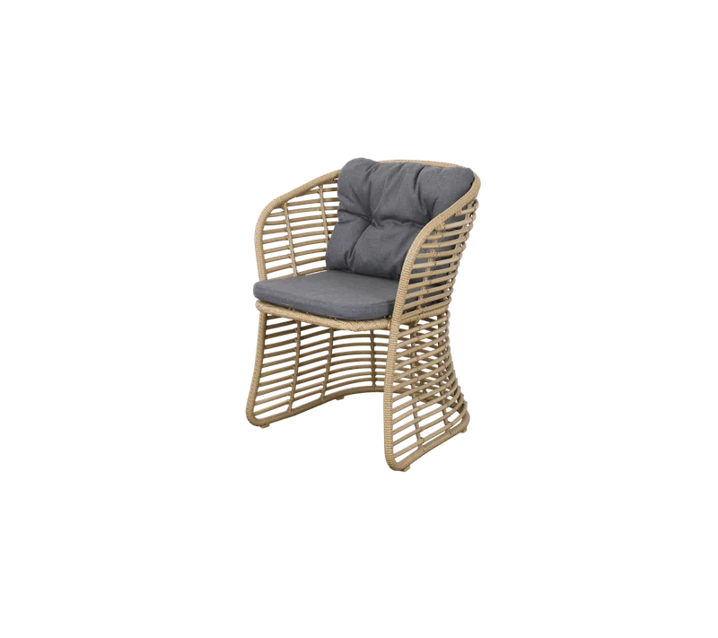 Basket chair von Cane-line in Natural, braid Weave, Grey, AirTouch – Produktfoto
