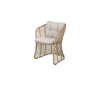 Basket chair cushion set von Cane-line in Grey, Natté – Produktfoto 1 von 2
