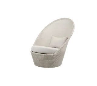 Kingston sunchair w/wheels von Cane-line in Sand, small round Weave, Sand, Natté w/QuickDry & Airflow – Produktfoto 2 von 2