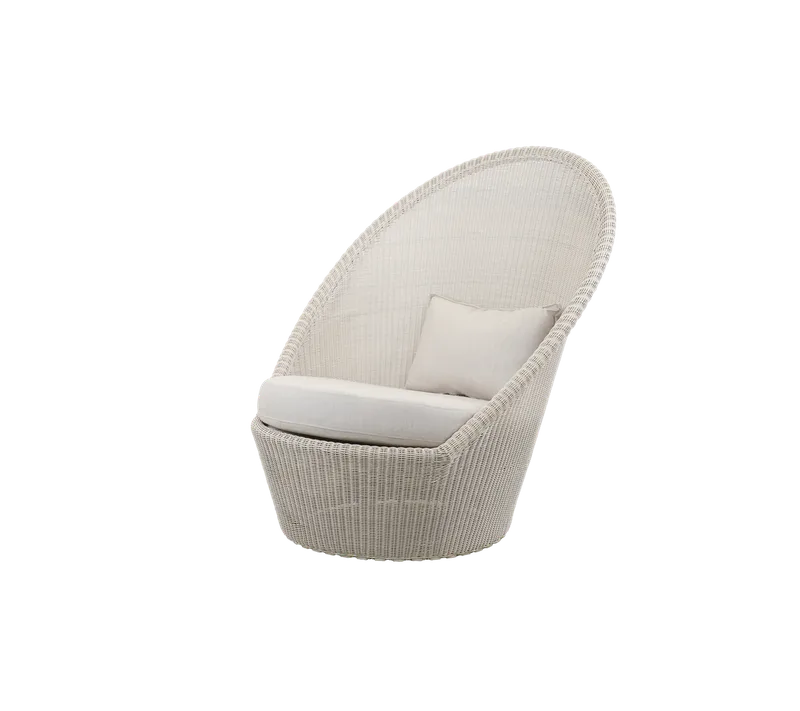 Kingston sunchair w/wheels von Cane-line in Sand, small round Weave, Sand, Natté w/QuickDry & Airflow – Produktfoto 2 von 2