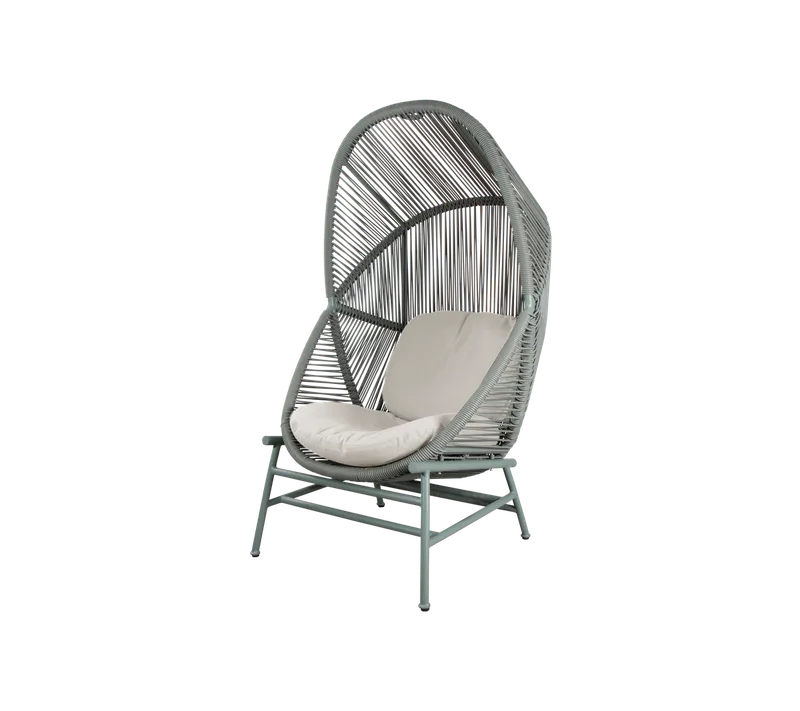 Hive chair by Cane-line in Dusty green, small round core Weave, Dusty green, aluminium, Sand, AirTouch w/QuickDry & Airflow – product photo