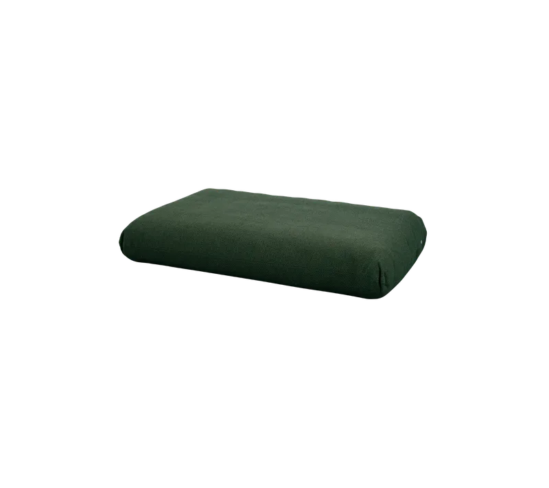 Sticks platform 1 1/2-seater, cushion by Cane-line in Dark green, Rise w/QuickDry & Airflow – product photo