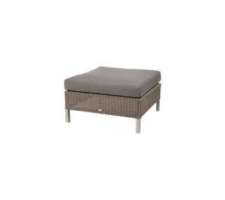 Connect footstool, Cushion de Cane-line en White, Natté w/QuickDry & Airflow – photo du produit 1 sur 3