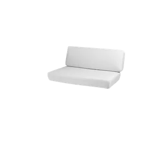 Savannah 2-seater sofa, right module, Cushion set van Cane-line in White, Natté w/QuickDry & Airflow – productfoto 2 van 2