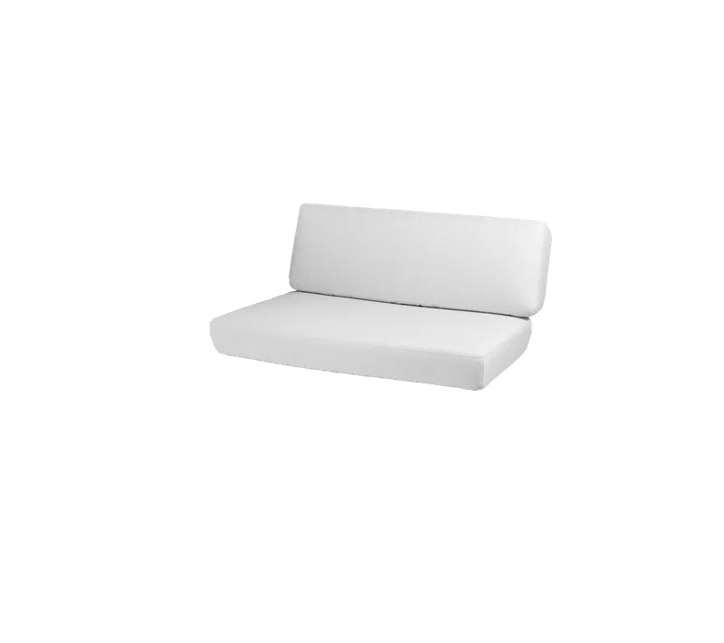 Savannah 2-seater sofa, right module, Cushion set van Cane-line in White, Natté w/QuickDry & Airflow – productfoto 2 van 2