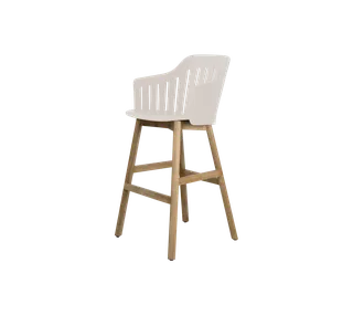 Choice bar chair by Cane-line in Sand, polypropylene, up to 98% recycled, Teak – product photo 2 of 2
