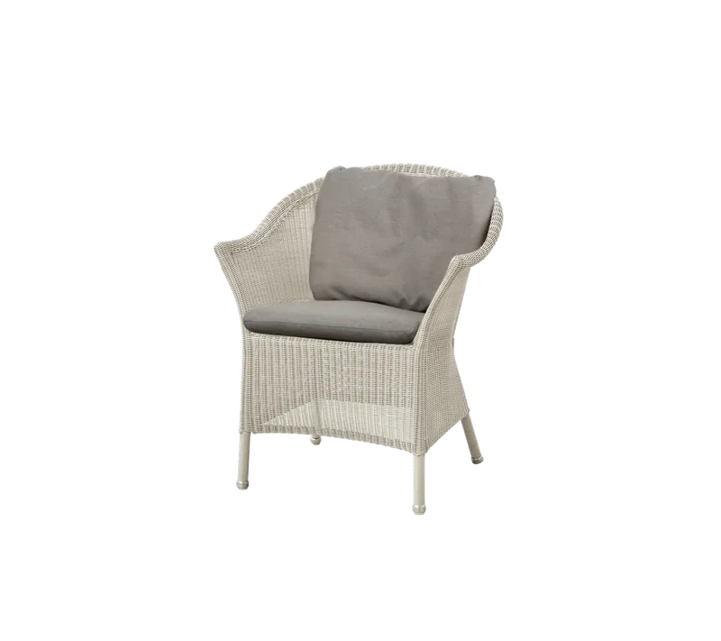 Lansing chair by Cane-line in Sand, small round Weave, Taupe, Natté, Taupe, Natté – product photo