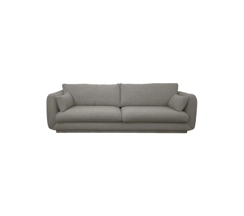 Bloom 3-seater sofa w/plinth van Cane-line in Grey, Essence – productfoto
