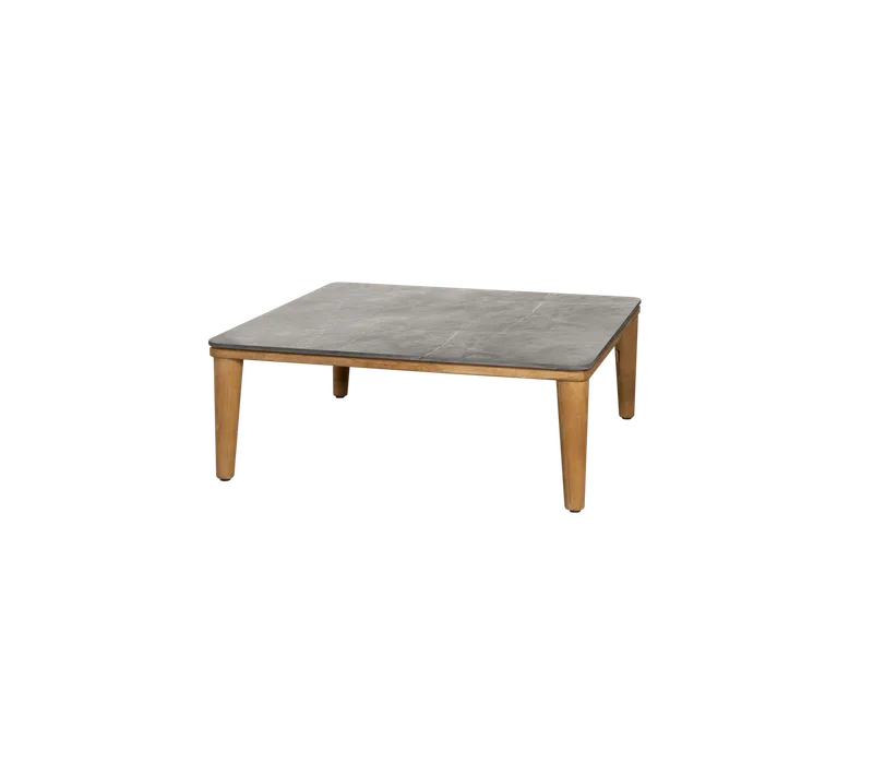 Capture coffee table, 85x85 cm de Cane-line en Teak, Taupe, Ceramic w/rounded corners – photo du produit
