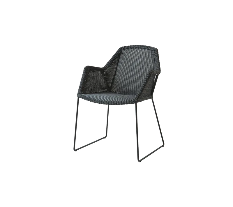 Breeze chair de Cane-line en Black, small round Weave, Aucun – photo du produit