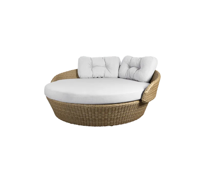 Ocean large daybed von Cane-line in Natural, large flat peel Weave, White grey, Link w/QuickDry & Airflow – Produktfoto