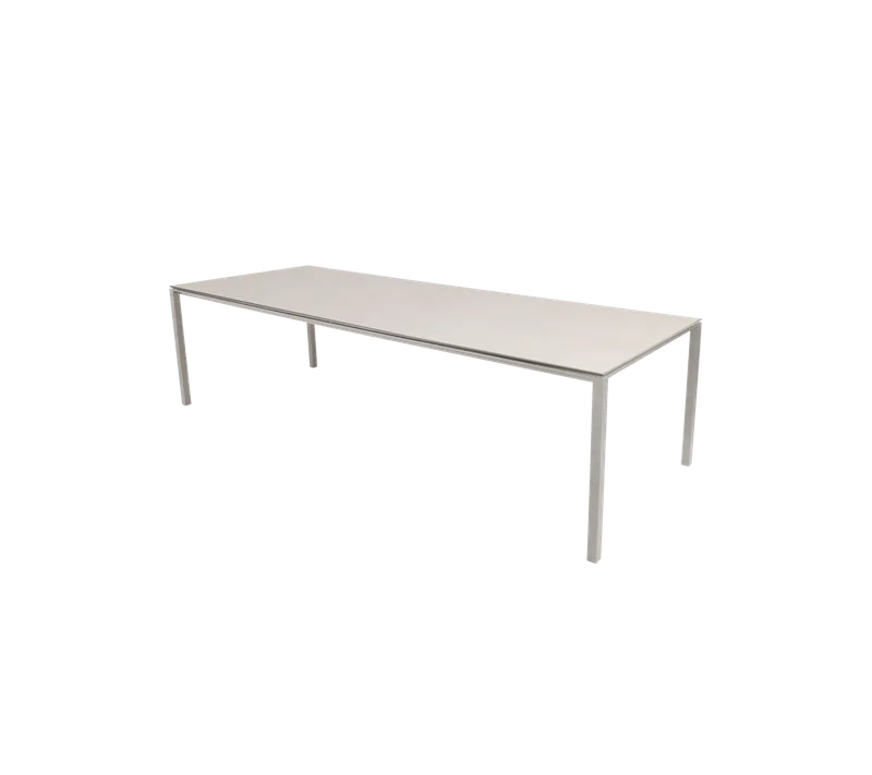 Pure dining table, 280x100 cm von Cane-line in Sand, Aluminium, Toscana sand, ceramic – Produktfoto